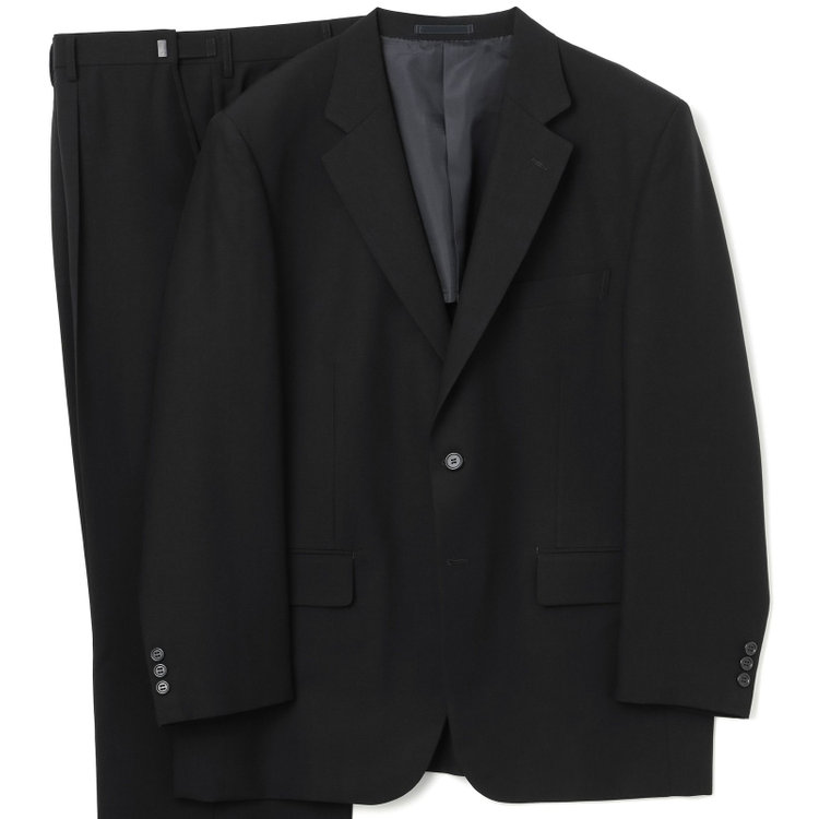 SALE豊富な未使用ブリティッシュハウス　フォーマルスーツ上下セットA3 160㌢ウエスト76㌢チェスト88㌢裾上げ未 ブラックスーツ