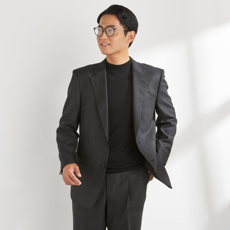 ドナートヴィンチ 【Donato Vinci Italy】【秋冬】2釦シングルスーツ 1タック/グレー/REAL GRAY COLLECTION/NEW ZEALAND LIMITED WOOL/※裾上げ必要 グレー濃色