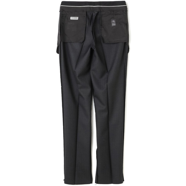 ＫＡＮＳＡＩＭＡＮ 【KANSAIMAN collection】【秋冬】2釦シングルスーツ ショートタック/グレー×ストライプ/REAL GRAY COLLECTION/NEW ZEALAND WOOL SHOWER CLEAN/SustainaBee Wool グレー濃色