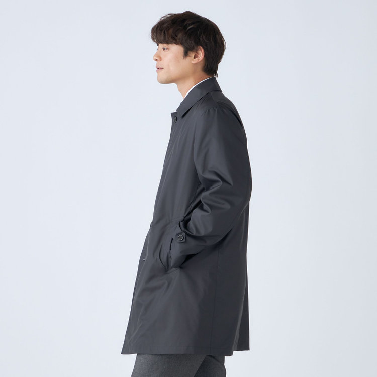 ソノタ（KONAKA用） 【BALLESTRINO】【春】スプリングコート/ブラック/アクアベルUT「防花粉」「透湿」「防風」「撥水」 紺中間