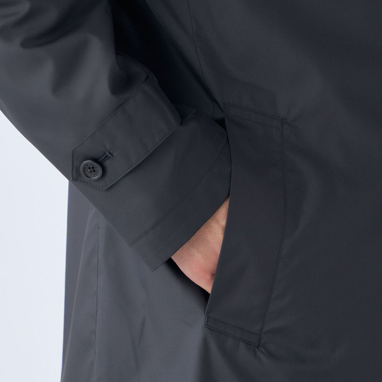 ソノタ（KONAKA用） 【BALLESTRINO】【春】スプリングコート/ブラック/アクアベルUT「防花粉」「透湿」「防風」「撥水」 紺中間