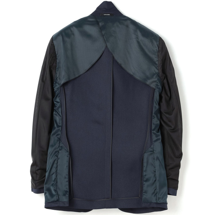 ＪＰ コンフォート 【JOHN PEARSE comfort】【年間】2釦シングルスリーピーススーツ ショートタック/ネイビー/ウエストシャーリング仕様/ULTRA MOVE/※裾上げ必要 青濃色