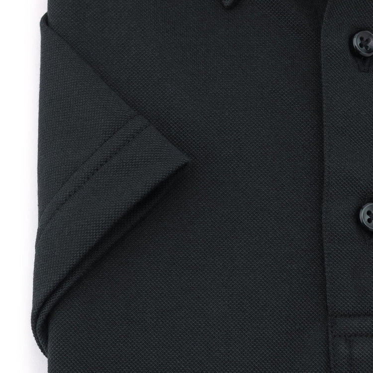 ＪＰコンフォート ネイビー 【半袖】【JOHN PEARSE comfort navy】【ノーアイロン】ボタンダウンビズポロシャツ プルオーバータイプ/ブラック/ULTRA MOVE/ニット素材 黒