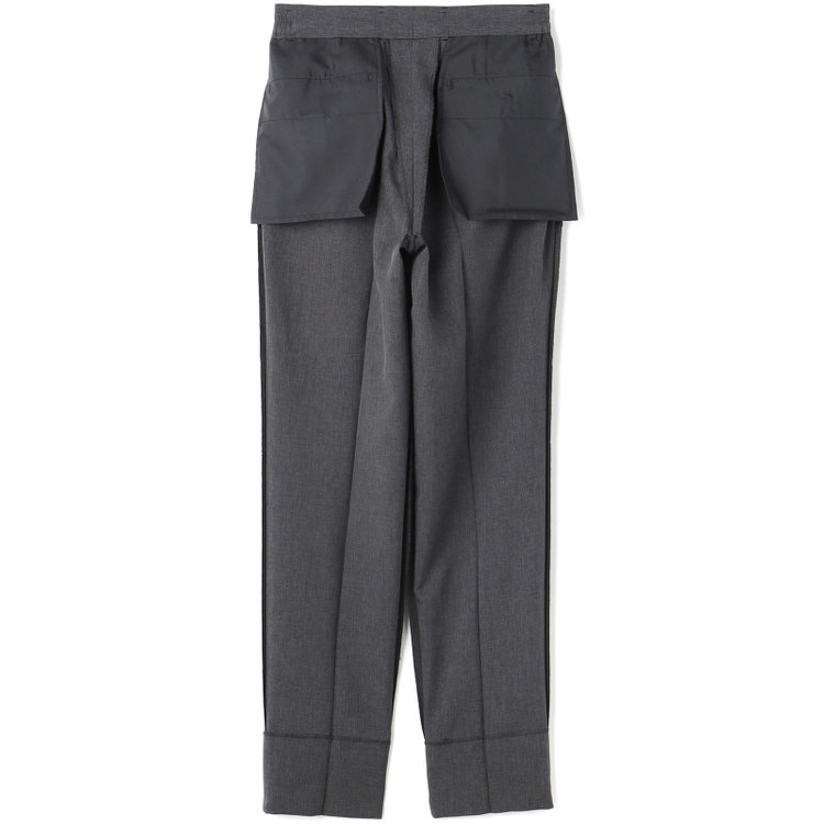 ＪＰ コンフォート 【JOHN PEARSE comfort】【春夏】2釦シングルスーツ ショートタック/グレー/パッチポケット/ウエストシャーリング仕様/※パンツ裾上げ済み仕様 グレー濃色