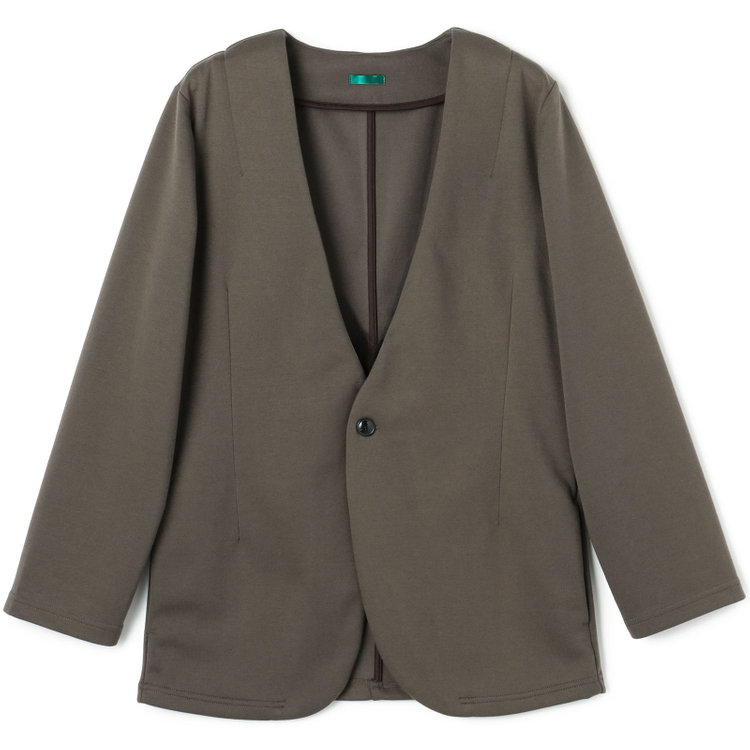 ＵＷＳ ＨＯＭＥ 【ULTRA WORK SUIT/HOME LINE】【秋冬】セットアップ1釦ノーカラージャケット/カーキ カーキ系