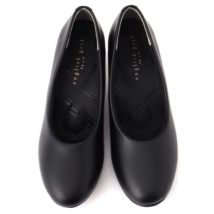 ＥＮＧＬＩＳＨ ＧＩＲＬ 【english girl by J.P.】ラウンドトゥパンプス/ブラック/ASICS/ヒール5.0cm 黒