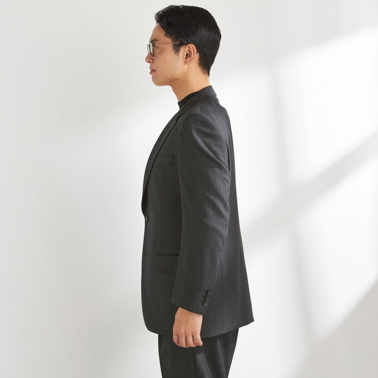 ドナートヴィンチ 【Donato Vinci Italy】【秋冬】2釦シングルスーツ 1タック/グレー/REAL GRAY COLLECTION/NEW ZEALAND LIMITED WOOL/※裾上げ必要 グレー濃色