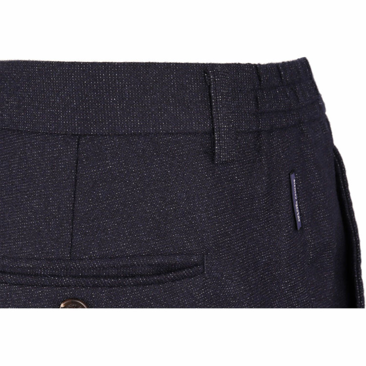 スタンリーブラッカ 【stanley blacker】【秋冬】0タックスラックス/ネイビー×ツイード/シャーリング仕様/ストレッチ ネイビー系(紺)