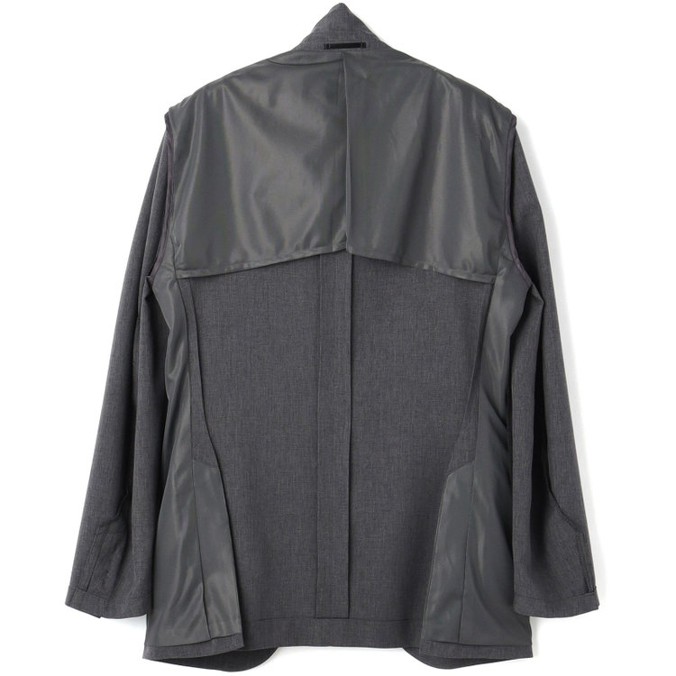 ＪＰ コンフォート 【JOHN PEARSE comfort】【春夏】2釦シングルスーツ ショートタック/グレー/パッチポケット/ウエストシャーリング仕様/※パンツ裾上げ済み仕様 グレー濃色