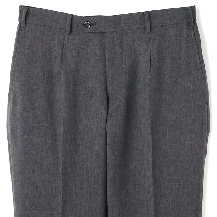 ＪＰ コンフォート 【JOHN PEARSE comfort】【春夏】2釦シングルスーツ ショートタック/グレー/パッチポケット/ウエストシャーリング仕様/※パンツ裾上げ済み仕様 グレー濃色