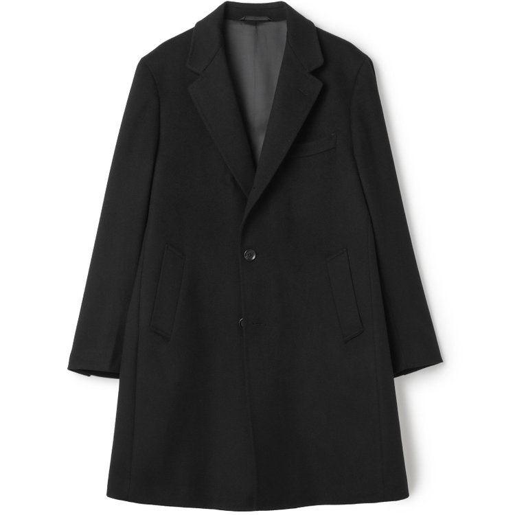 ソノタ（KONAKA用） 【THE 神 COAT】【Donato Vinci Italy UOMO】ウールチェスターコート/ブラック/NEW ZEALAND LIMITED WOOL 黒