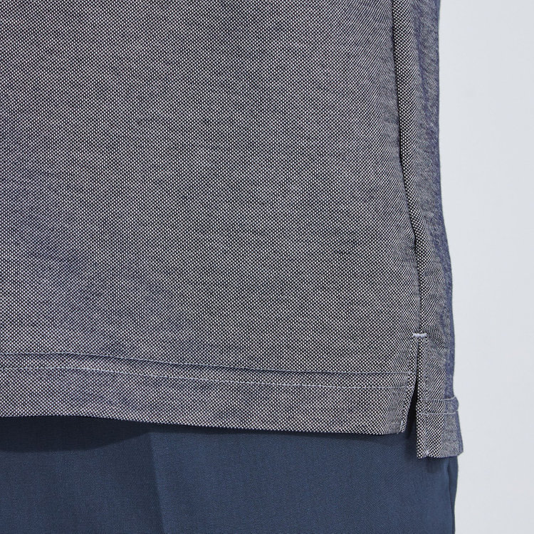 ＪＰコンフォート ネイビー 【半袖】【JOHN PEARSE comfort navy】【ノーアイロン】ボタンダウンビズポロシャツ プルオーバータイプ/ネイビーグレー/ULTRA MOVE/ニット素材 青濃色