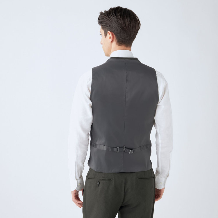 ＪＰ コンフォート 【JOHN PEARSE comfort】【年間】2釦シングルスリーピーススーツ ショートタック/カーキ/ウエストシャーリング仕様/「ULTRA MOVE」ストレッチ・ウォッシャブル/※裾上げ必要 緑中間