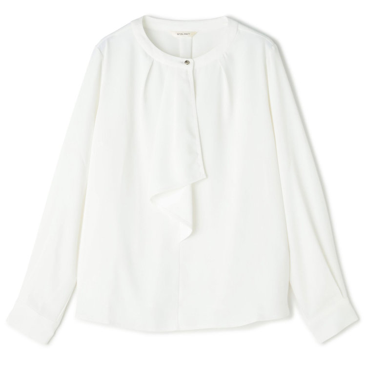 NATURAL BEAUTY】ボウタイブラウス/ホワイト（257641-05_X）｜NATURAL