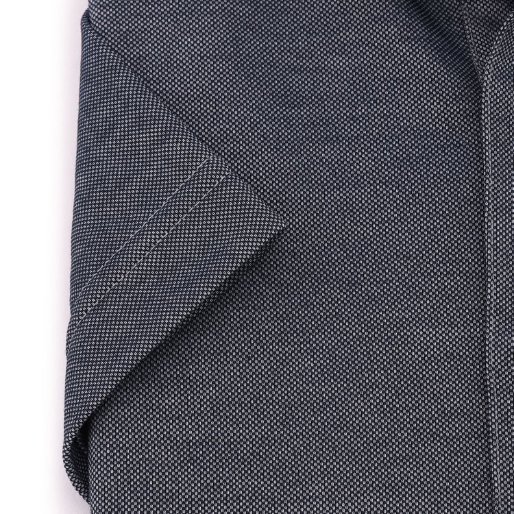 ＪＰコンフォート ネイビー 【半袖】【JOHN PEARSE comfort navy】【ノーアイロン】ボタンダウンビズポロシャツ プルオーバータイプ/ネイビーグレー/ULTRA MOVE/ニット素材 青濃色