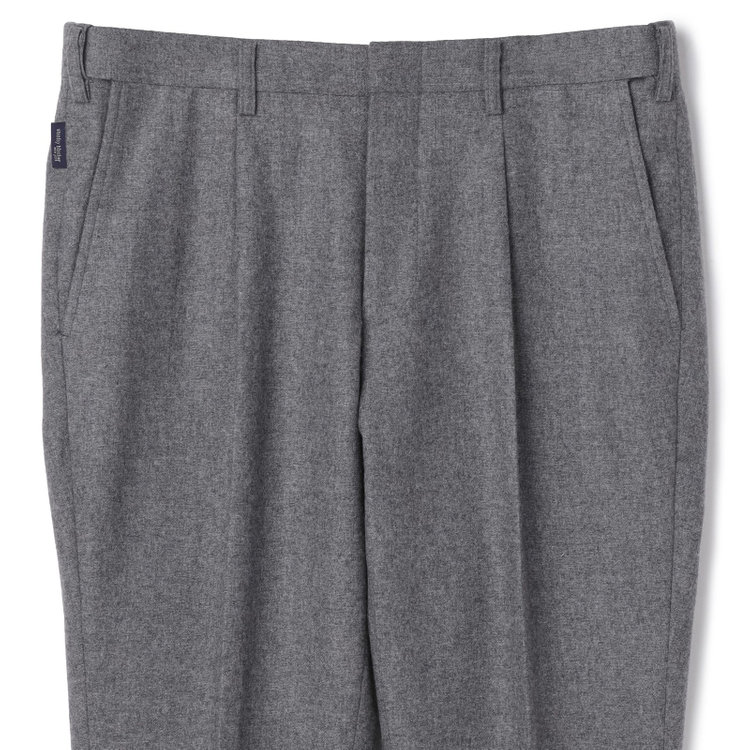 スタンリーブラッカ 【stanley blacker new york】【秋冬】ライトフランネルパンツ/※裾上げ必要 グレー淡色
