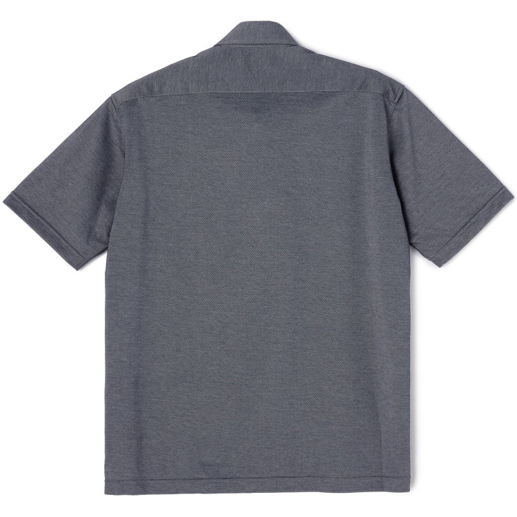 ＪＰコンフォート ネイビー 【半袖】【JOHN PEARSE comfort navy】【ノーアイロン】ボタンダウンビズポロシャツ プルオーバータイプ/ネイビーグレー/ULTRA MOVE/ニット素材 青濃色