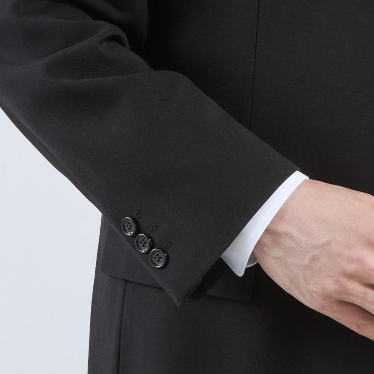 ソノタ（KONAKA用） 【大きいサイズ：K体】【RAGTIME】【秋冬】シングル2釦フォーマル/1タックパンツ/ウエストアジャスター仕様/※裾上げ必要 黒