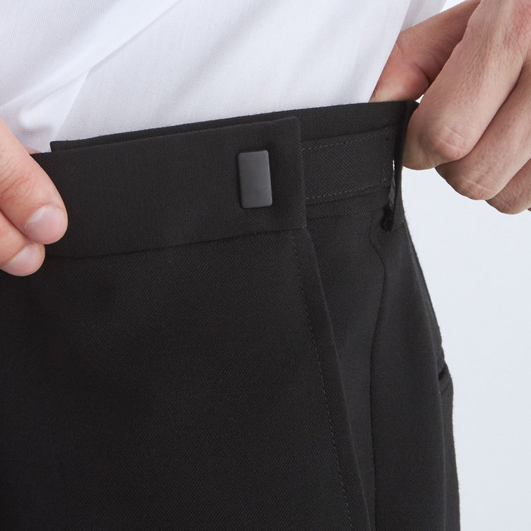 ソノタ（KONAKA用） 【大きいサイズ：K体】【RAGTIME】【秋冬】シングル2釦フォーマル/1タックパンツ/ウエストアジャスター仕様/※裾上げ必要 黒