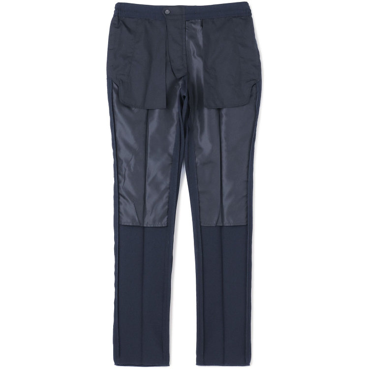 ハイスペックモーション 【HIGH SPEC MOTION】【春夏】0タックパンツ/ネイビー/ウエストシャーリング仕様/※裾上げ必要 紺濃色