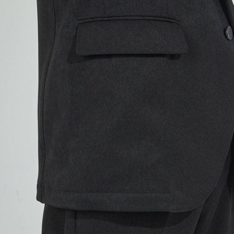 ＵＷＳ ＷＯＲＫ 【ULTRA WORK SUIT】【秋冬】2釦ジャケット/ブラック 黒