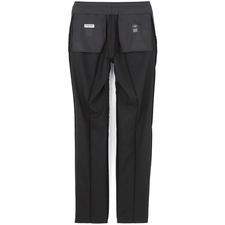 ジョンピアース 【JOHN PEARSE Black SELECT LINE】【年間】0タックパンツ/ブラック×ソリッド/ULTRA TOUGH S/SHOWER CLEAN/※裾直し必要 黒