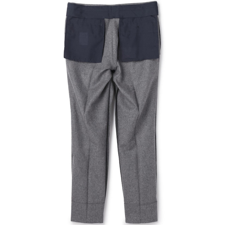 スタンリーブラッカ 【stanley blacker new york】【秋冬】ライトフランネルパンツ/※裾上げ必要 グレー淡色