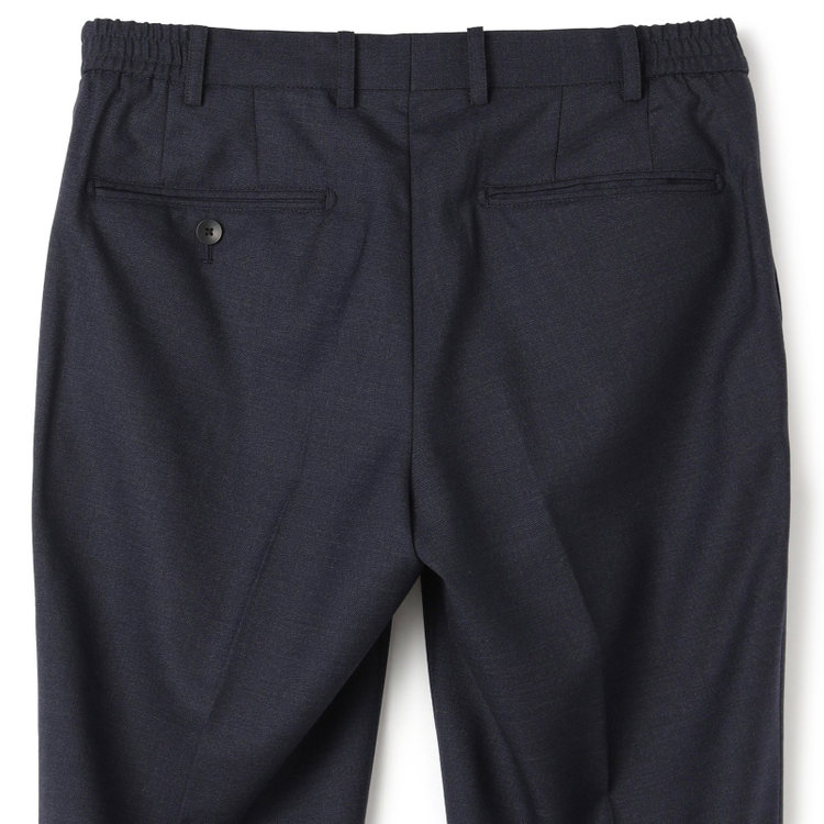 ＪＰ コンフォート 【JOHN PEARSE comfort】【年間】7WAY コーディネイトパンツ付き/2釦シングルスリーピーススーツ ショートタック/ネイビー×ソリッド+グレーパンツ/ウエストシャーリング/ウォッシャブル/ストレッチ/ULTRA MOVEM/※裾上げ必要 紺中間