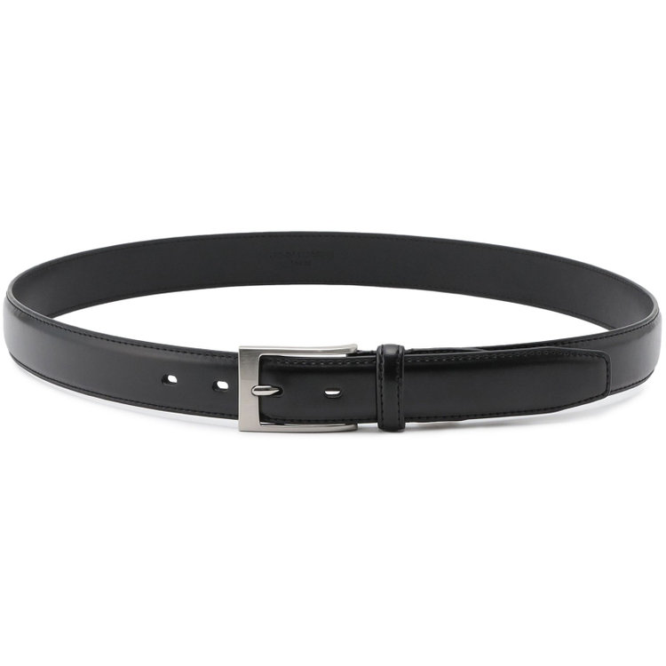 ジョンピアース 【JOHN PEARSE】ピンバックルベルト 3.0cm幅/ブラック(ウエスト94cmまで対応) 黒