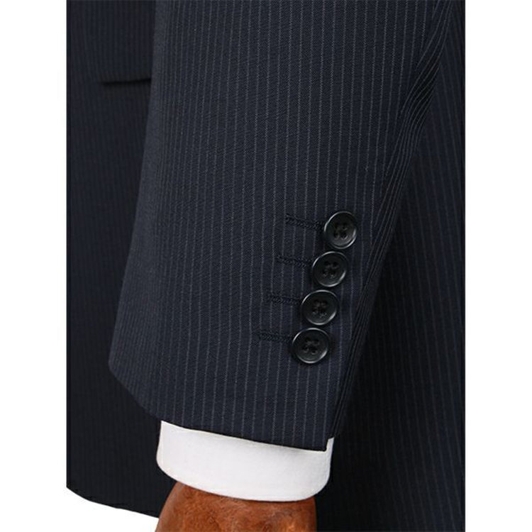 KONAKA　アウトレット 【WEB限定/OUTLET/汚れ・キズ等有】【春夏】スペアパンツ付き/ 2釦シングルスーツ /ネイビー×ストライプ ネイビー系(紺)