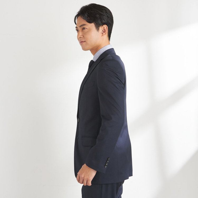 ＪＰセレクトライン 【JOHN PEARSE Black SELECT LINE】【年間】スリーピース2釦シングル0タックスーツ/ネイビー/※裾上げ必要 紺中間