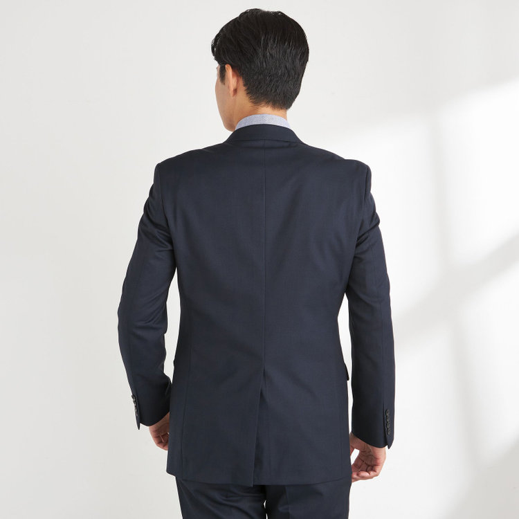ＪＰセレクトライン 【JOHN PEARSE Black SELECT LINE】【年間】スリーピース2釦シングル0タックスーツ/ネイビー/※裾上げ必要 紺中間