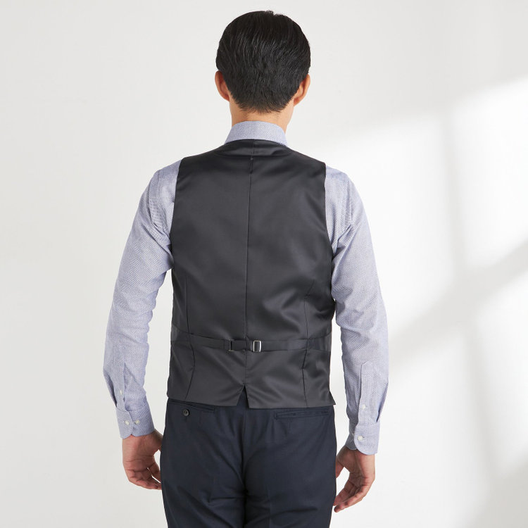 ＪＰセレクトライン 【JOHN PEARSE Black SELECT LINE】【年間】スリーピース2釦シングル0タックスーツ/ネイビー/※裾上げ必要 紺中間