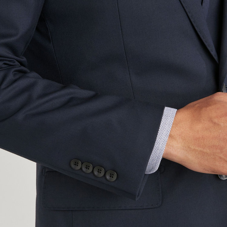 ＪＰセレクトライン 【JOHN PEARSE Black SELECT LINE】【年間】スリーピース2釦シングル0タックスーツ/ネイビー/※裾上げ必要 紺中間