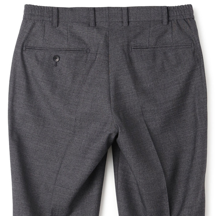 ＪＰ コンフォート 【JOHN PEARSE comfort】【年間】7WAY コーディネイトパンツ付き/2釦シングルスリーピーススーツ ショートタック/ネイビー×ソリッド+グレーパンツ/ウエストシャーリング/ウォッシャブル/ストレッチ/ULTRA MOVEM/※裾上げ必要 紺中間