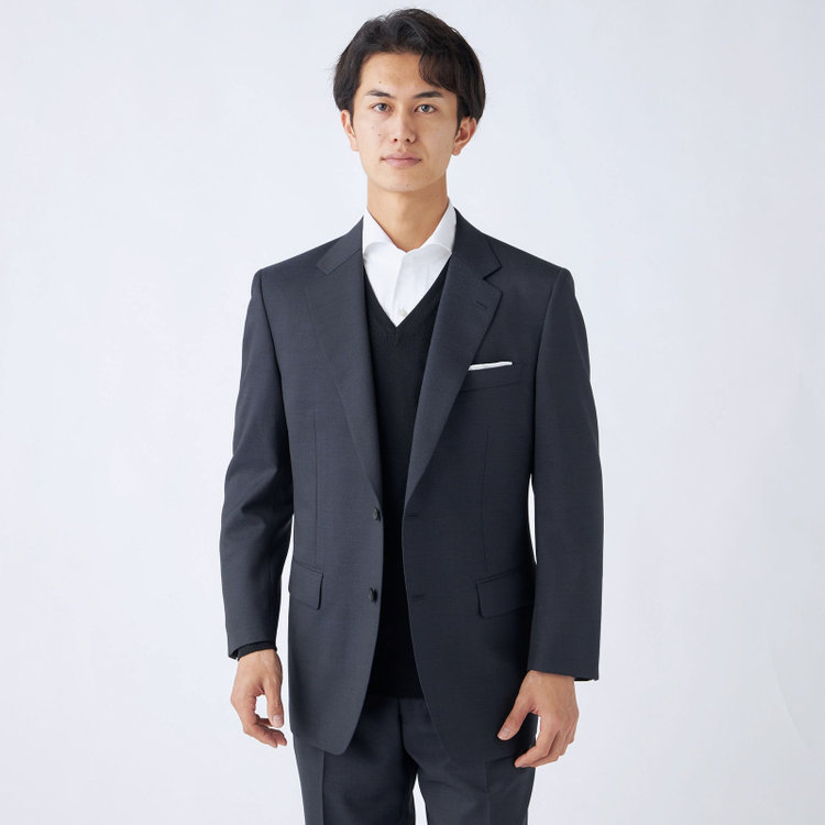 ドナートヴィンチ 【Donato Vinci Italy】【秋冬】2釦シングルスーツ 1タック/ネイビー/REAL NAVY COLLECTION/NEW ZEALAND WOOL/SustainaBee Wool/※裾上げ必要 紺中間