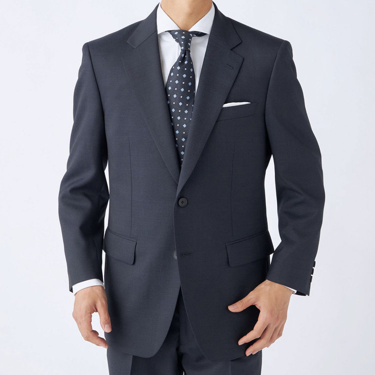 ドナートヴィンチ 【Donato Vinci Italy】【秋冬】2釦シングルスーツ 1タック/ネイビー/REAL NAVY COLLECTION/NEW ZEALAND WOOL/SustainaBee Wool/※裾上げ必要 紺中間