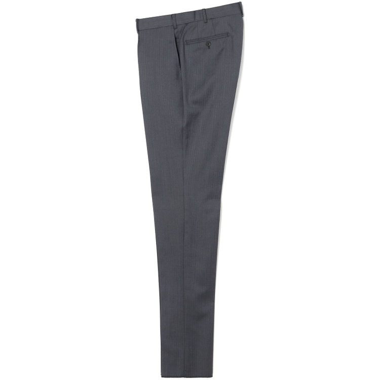ＪＰ コンフォート 【JOHN PEARSE comfort】【秋冬】2釦シングルスーツ ショートタック/グレー×メランジ7MIX /REAL GRAY /NEW ZEALAND WOOL /※裾上げ必要 グレー濃色