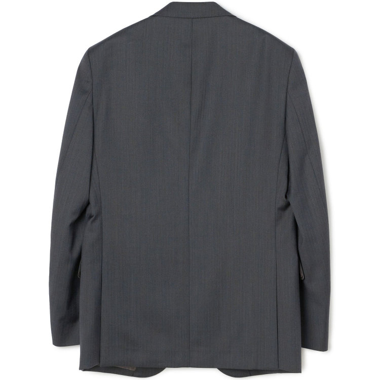 ＪＰ コンフォート 【JOHN PEARSE comfort】【秋冬】2釦シングルスーツ ショートタック/グレー×メランジ7MIX /REAL GRAY /NEW ZEALAND WOOL /※裾上げ必要 グレー濃色