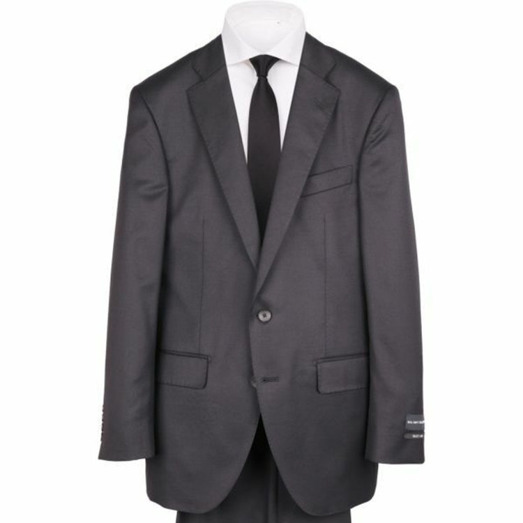 KONAKA　アウトレット 【WEB限定/OUTLET/汚れ・キズ等有】【JOHN PEARSE Black SELECT LINE】【年間】2釦シングルスーツ 0タック/ネイビー×ソリッド/NEW ZEALAND LIMITED WOOL/REAL NAVY COLLECTION ネイビー系(紺)