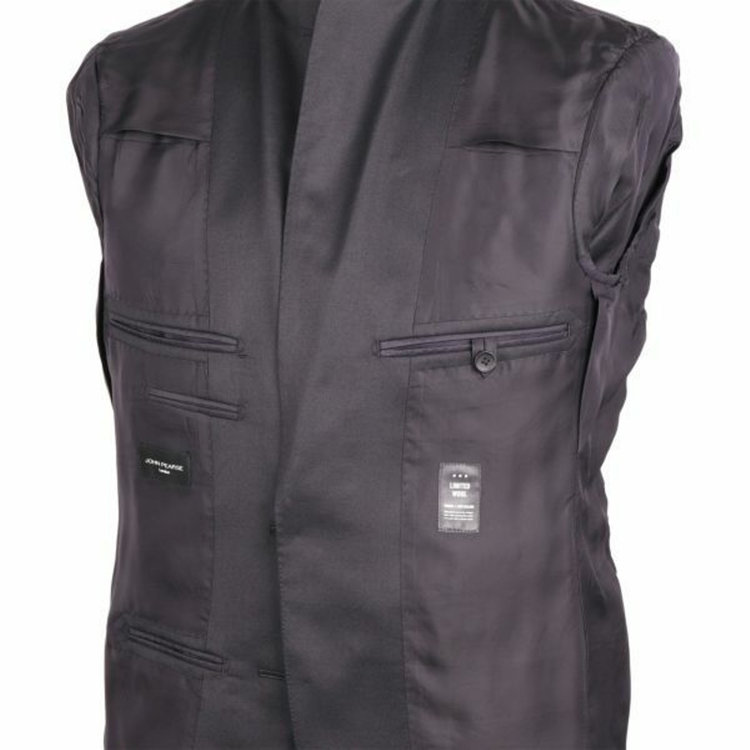 KONAKA　アウトレット 【WEB限定/OUTLET/汚れ・キズ等有】【JOHN PEARSE Black SELECT LINE】【年間】2釦シングルスーツ 0タック/ネイビー×ソリッド/NEW ZEALAND LIMITED WOOL/REAL NAVY COLLECTION ネイビー系(紺)