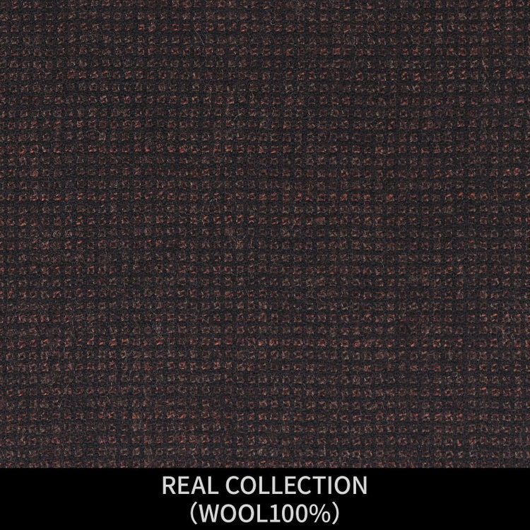 ジョンピアース 【パターンオーダー】【JOHN PEARSE WHITE 4釦1掛ダブル】【秋冬】スーツ/REAL COLLECTION/ブラウン×チェック(WOOL100%) ブラウン系(茶)