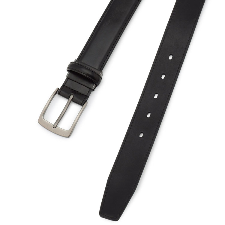 ジョンピアース 【JOHN PEARSE】ピンバックルベルト 3.0cm幅/ブラック(ウエスト120cmまで対応) 黒