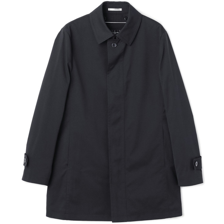 ジョンピアースブラック 【JOHN PEARSE Black】【秋冬】ステンカラーコート/ブラック/撥水加工 黒