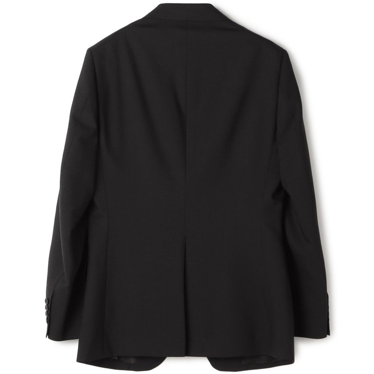 ドナートヴィンチウォモ 【Donato Vinci Italy UOMO】【春夏】2釦シングルスーツ 0タック/ブラック×シャドーストライプ/NEW ZEALAND WOOL/REAL BLACK/COOL REFLECTION/SustainaBee Wool/※裾上げ必要 黒