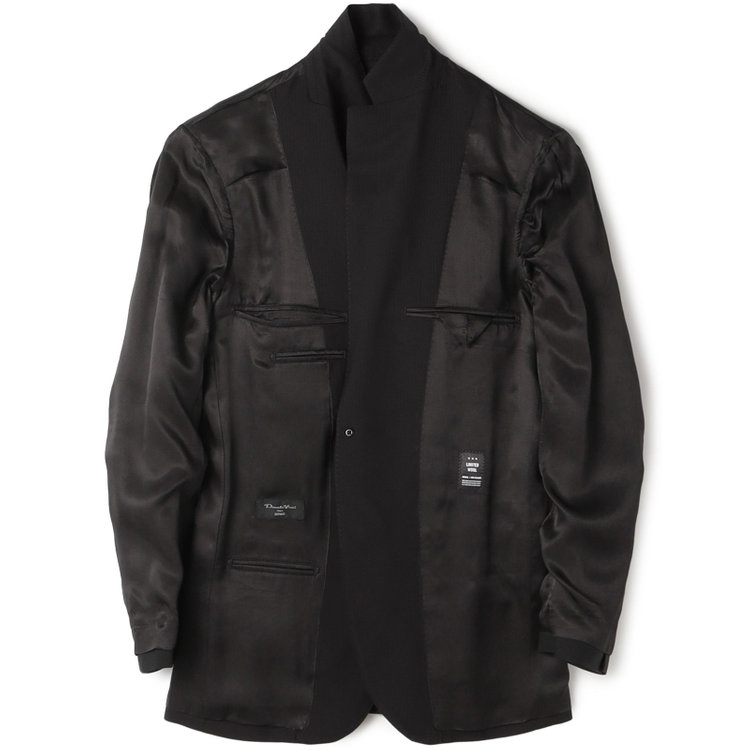 ドナートヴィンチウォモ 【Donato Vinci Italy UOMO】【春夏】2釦シングルスーツ 0タック/ブラック×シャドーストライプ/NEW ZEALAND WOOL/REAL BLACK/COOL REFLECTION/SustainaBee Wool/※裾上げ必要 黒