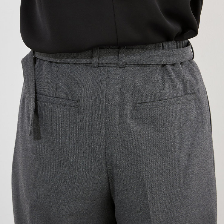 ナチュラル　ビューティー  【NATURAL BEAUTY】【年間】ワイドパンツ/グレー/※裾直し必要 グレー濃色