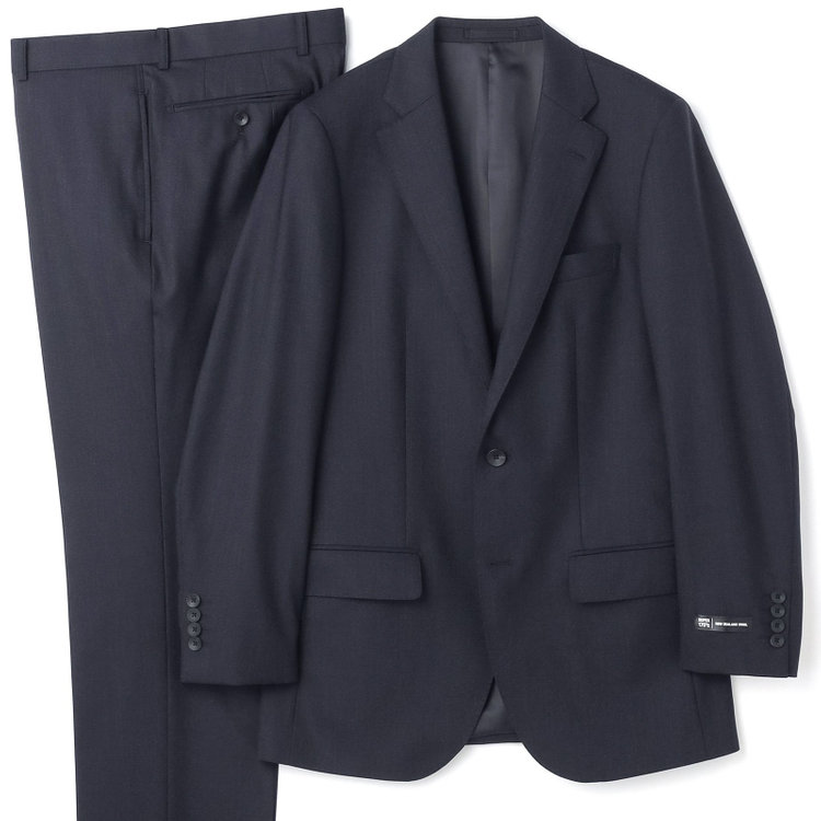 ドナートヴィンチウォモ 【THE 神 SUIT】【Donato Vinci Italy UOMO】【秋冬】2釦シングルスーツ 0タック/ネイビー/NEW ZEALAND WOOL/REAL COLLECTION/SustainaBee Wool/※裾上げ必要 紺中間