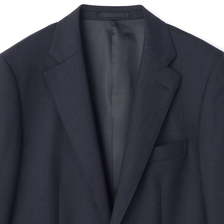 ドナートヴィンチウォモ 【THE 神 SUIT】【Donato Vinci Italy UOMO】【秋冬】2釦シングルスーツ 0タック/ネイビー/NEW ZEALAND WOOL/REAL COLLECTION/SustainaBee Wool/※裾上げ必要 紺中間