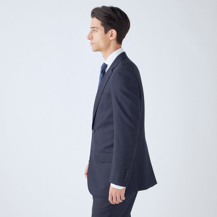 ドナートヴィンチウォモ 【THE 神 SUIT】【Donato Vinci Italy UOMO】【秋冬】2釦シングルスーツ 0タック/ネイビー/NEW ZEALAND WOOL/REAL COLLECTION/SustainaBee Wool/※裾上げ必要 紺中間
